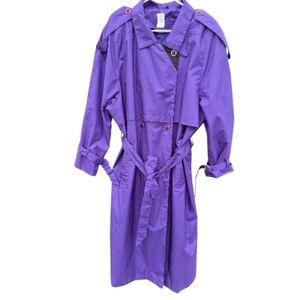 Elegant Purple Trench Coat for Women